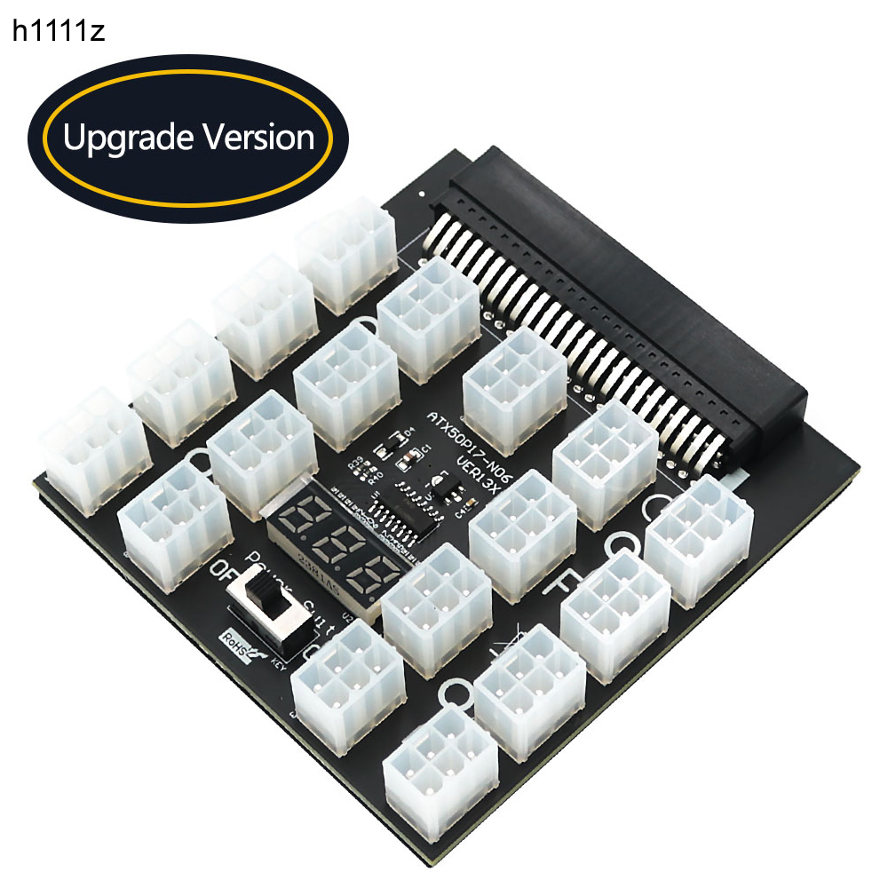 PCI-E 12V 50Pin a ATX 17x6Pin  - 2000W Atx Mining Power Supply reseña y precio