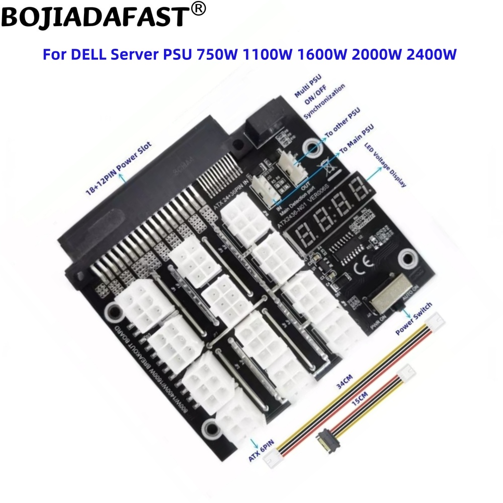 Placa de distribución de energ - 2400W Server Psu Breakout Board reseña y precio